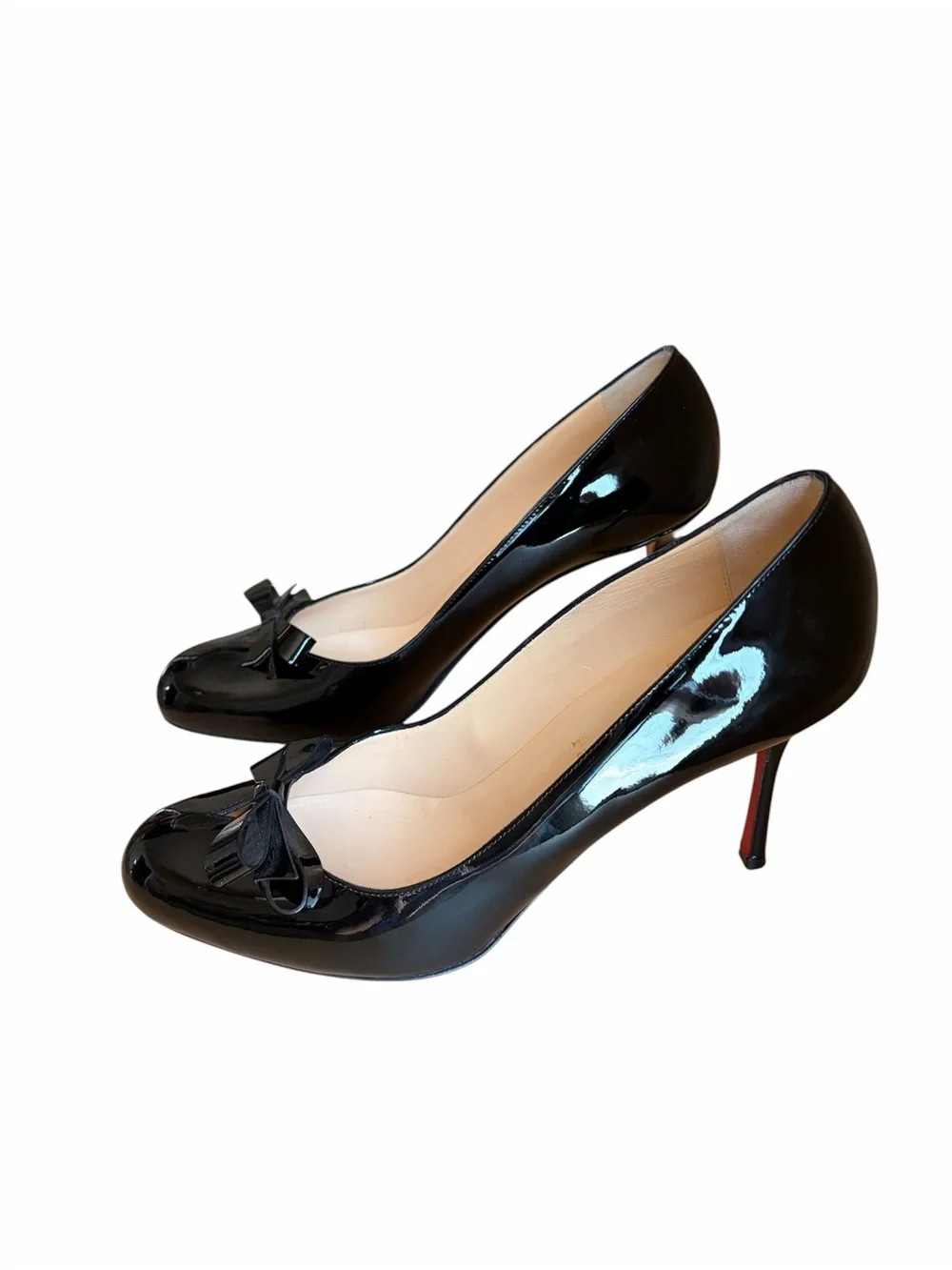 Christian Louboutin Vinodo 85mm patent leather bow heels